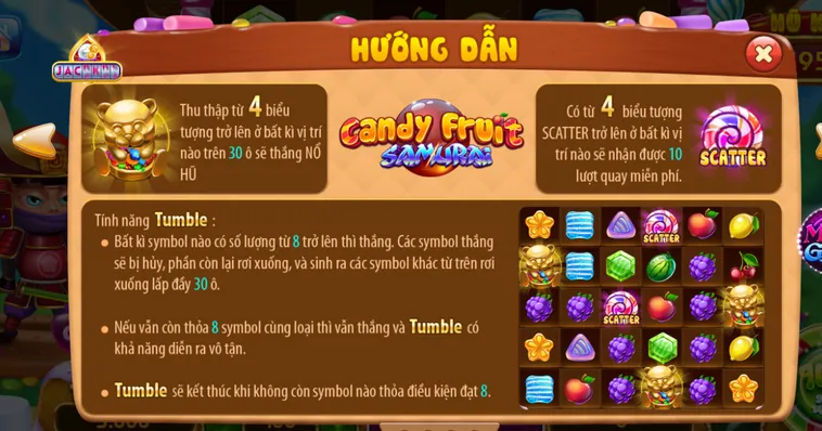 Trải Nghiệm Đỉnh Cao Game Nổ Hũ Candy Fruit Samurai Tại RikVip Phần Thưởng Cực Lớn