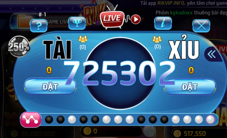Khám Phá Sức Hấp Dẫn Của Trò Chơi Tài Xỉu Livestream Tại RikVip Siêu Hấp Dẫn