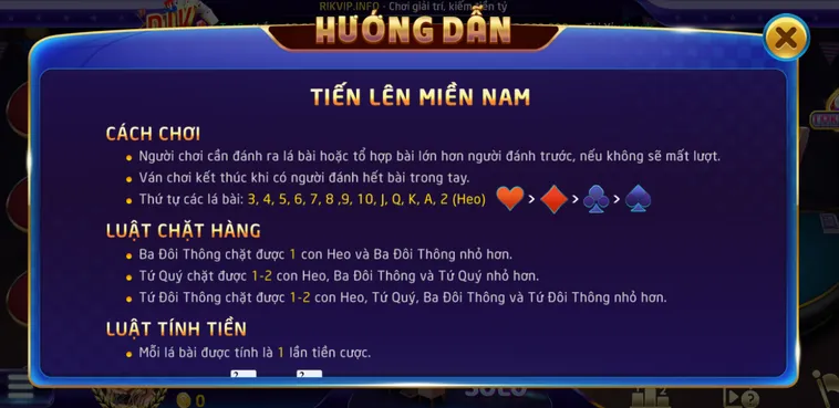 Khám Phá Trò Chơi Tiến Lên Miền Nam Tại RikVip Đỉnh Cao Cho Mọi Game Thủ