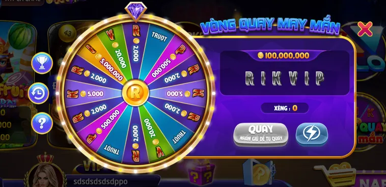 Khám Phá Minigame Vòng Quay May Mắn Tại RikVip Cơ Hội Nhận Quà Khủng